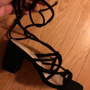 Black heels from fashion nova